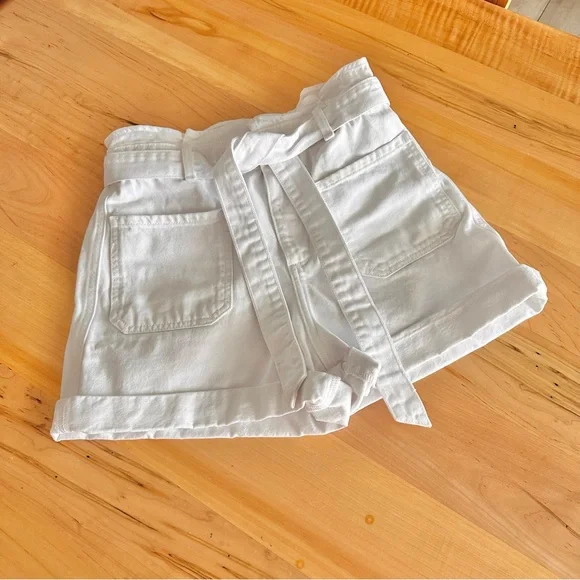 ZARA white denim shorts 6 - Picture 1 of 4